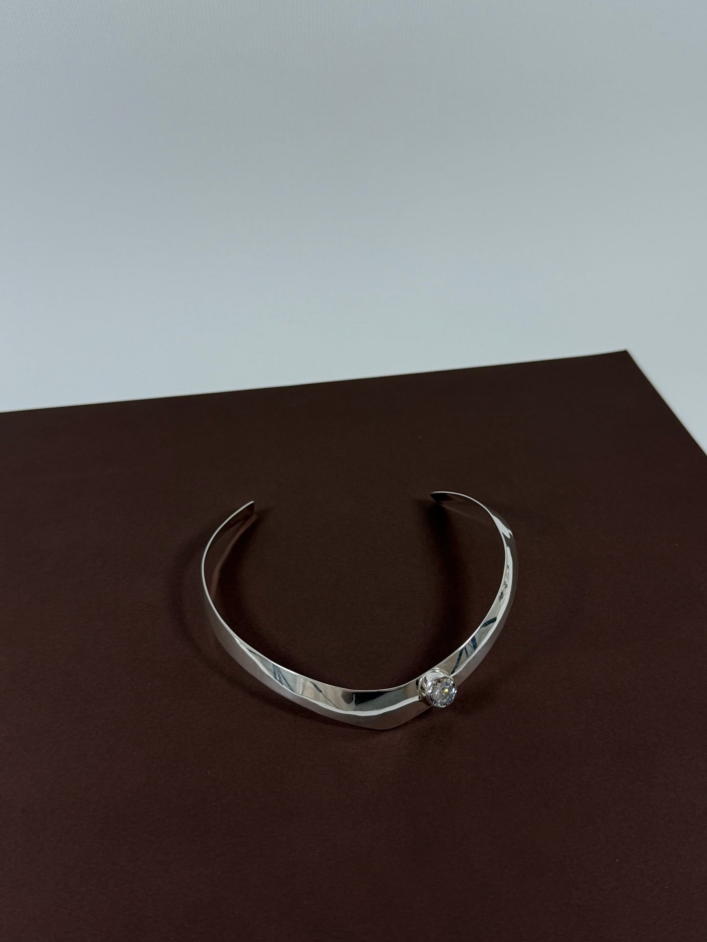 Sterling silver Mexico cuff necklace
