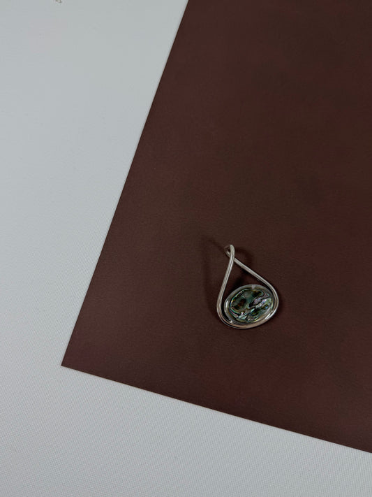 Sterling silver abalone pendant