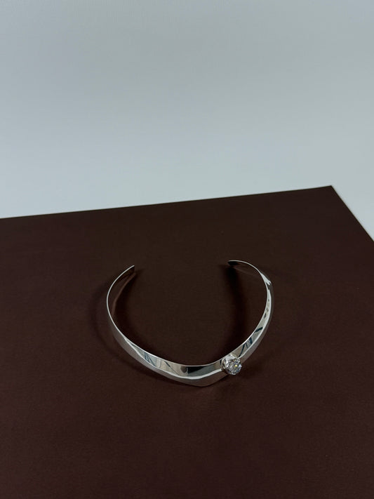 Sterling silver Mexico cuff necklace